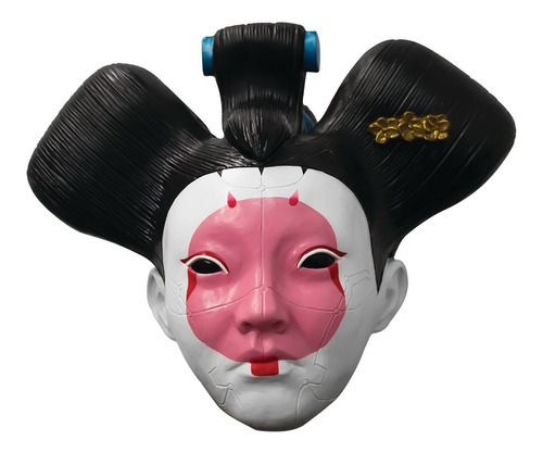 Máscara De Geisha Ghost In The Shell Japon Mujer Robot Color Multicolor