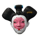Máscara De Geisha Ghost In The Shell Japon Mujer Robot Color Multicolor