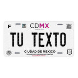 Placas Para Auto Personalizadas Cdmx