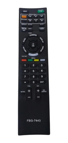 Controle Remoto Compatível Tv Sony Bravia Led Lcd 7443 Novo