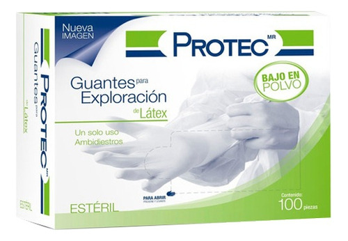 Guantes Para Exploración Protec Estéril 100 Pz