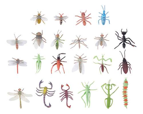66 Figuras De Insectos Simuladas De Plástico Para Niños