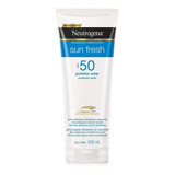 Protetor Solar Neutrogena Sun Fresh Corpo Fps50 200ml 45%off