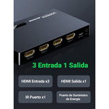 Switch Hdmi - Ugreen Mod,40234 - Hd Y 4k, 3 Inp X 1 Out U