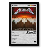 Quadro Álbum Spotify Master Of Puppets - Metallica  40x60cm