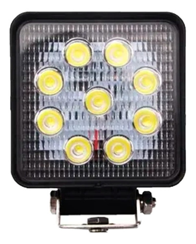 Faro 6 Led Auxiliar Cuadrado 12v - 24v Auto Camioneta Camion