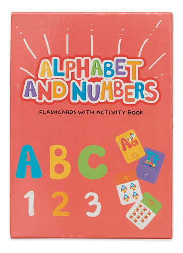 Alphabet And Numbers - 50 Flashcards + Activity Book - Educards, De Educards. Editorial Barco De Papel, Tapa Tapa Blanda En Inglés Internacional, 2021