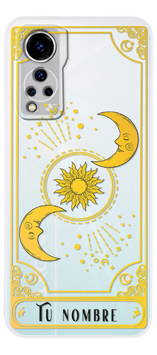 Funda Para Zte Carta Tarot Astros Sol Luna Tu Nombre