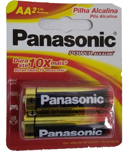 Pila Panasonic Aa Alcalina 1.5v Blíster X2 Pilas