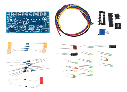 Indicador De Nível Lm3915 10 Led O Diy Vu Meter Pré-amplific