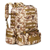 Mochila Tática Defender 55 Litros Deserto Digital Echolife Cor Bege Desenho Do Tecido Camuflado