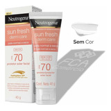 Protetor Solar Facial Neutrogena Sun Dry Skin Fps70 Sem Cor