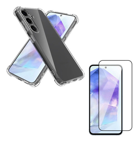 Carcasa Transparente Ref Para Samsung Galaxy A55 + Lamina V