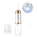 Irrigador Dental Portátil Usb Oral Waterflosser, Color Blanc