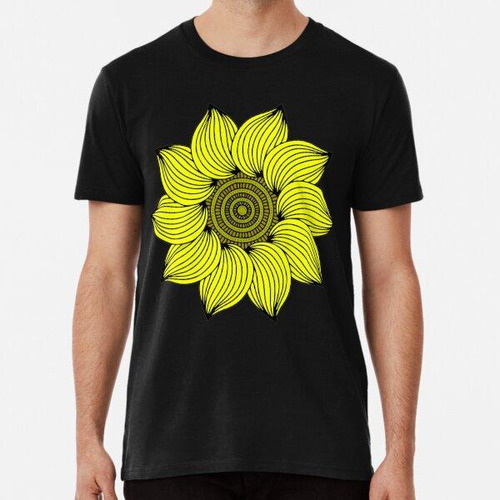 Remera Girasol Mandala Dorado Hermosas Flores Amarillas Algo