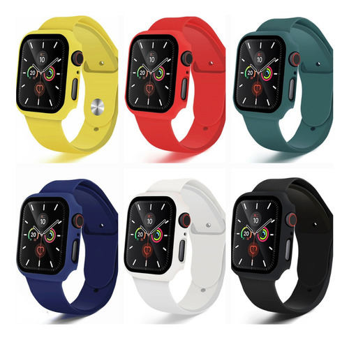 Kit Pulseira E Capa Case Para Apple Watch Iwo 40 42 44 45mm