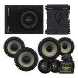 Audiophonic Kit 2 Vias Ks 6.2 + Cs650 + Hp4000 + Caixa Ativa