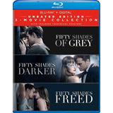 Blu Ray Fifty Shades Gery Trilogy Freed Darker Original 