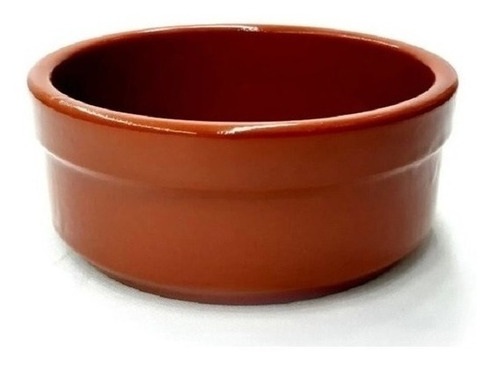 Cazuela Recta Barro Esmaltada Terracota 14cm Blum