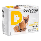 Fralda Higiênica P/cães Macho Dog's Care - Tam G 12un Full