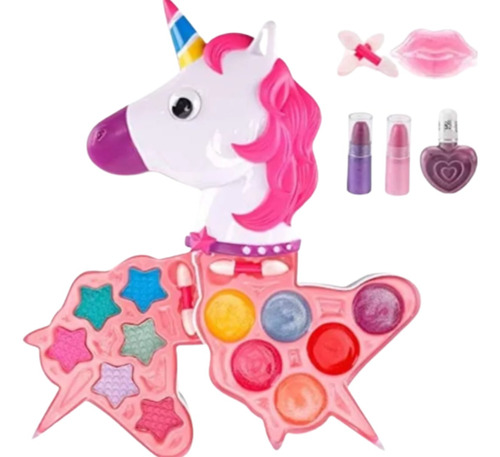 Set De Maquillaje Para Niñas Juguete Unicornio Rosado Regalo