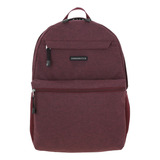 Mochila Chenson Profesional Con Porta Laptop 15'' Cp65942-m Color Tinto Diseño De La Tela Liso