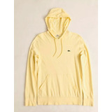 Sudadera Hoodie Lacoste Original Amarilla Con Gorro