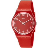 Swatch Originals Sunetty Red Dial Correa De Silicona Reloj U