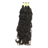 Cabelo Humano Para Mega Hair 40 A 45cm Leves Ondas 100grs Cor Castanho