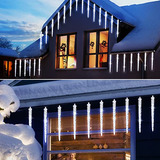 Luces Navidad Icicle, 20ft. Meteoros Con 20 Grandes