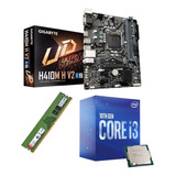 Kit Upgrade H410m-h + Intel 10ªgeração I3 10100 + 8gb Ddr4