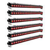 6x Ribalta Led Rgbw 24 Leds 12w Quadriled 4n1 Dmx Pixel