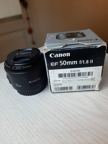 Canon Ef 50 Mm F/1.8 Ii En Caja Impecable