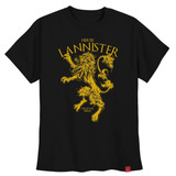 Camiseta Lannister Game Of Thrones Masculina Casas Got