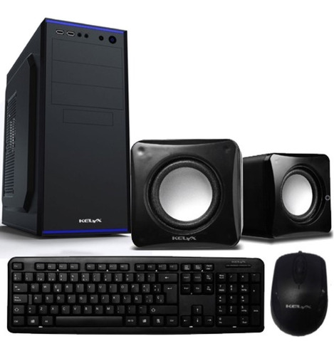 Kit Gabinete Pc Kelyx Con Fuente 500w Lc727-14 Teclado Mouse