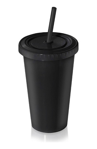 Vaso Con Tapa Y Sorbete Acrilico Tipo Starbucks Termico X5