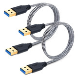 Macho A Usb Macho 3 0 3 Pies De Cable De 2 Paquetes 1m ...