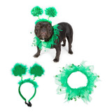 Ropa Para Perro De San Patricio, Diadema De Trbol Y Tut, Mas