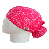 Gorro Quirúrgico Odontologia Rosa   Antifluido + Lanyard 