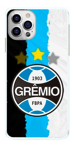 Capinha Grêmio Listras Azul Claro Capa De Celular