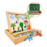 Lousa Magnética Dupla Face Infantil Brinquedo Educativo Giz