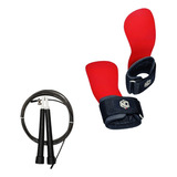 Hand Grip Cross Training Revolution Red Nc Ext Luva + Corda Cor Vermelho Tamanho P