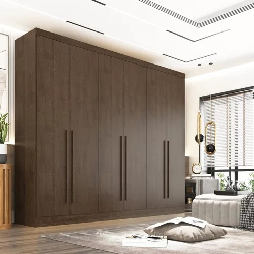 Guarda Roupa Grande Casal 100% Mdf Canion 6 Portas 6 Gavetas