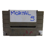 Fita Mortal Kombat 3 Super Nintendo Snes Cartucho