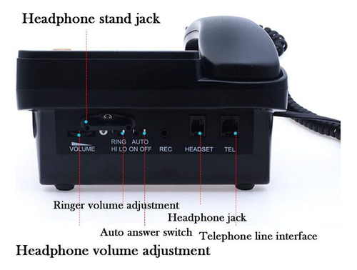 Jekavis J-p17 - Auriculares De Diadema Con Cable Para Teléfo