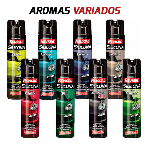 Silicona En Aerosol Auto Interior Y Exterior Revigal,limpia