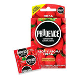 Cartera De 3 Condones Prudence Sabor Y Aroma A Fresa