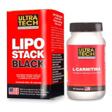 Combo Lipo Stack Black + Carnitina Quemadores De Grasa Ultra Tech Ayudan A Reducir El Porcentaje De Grasa