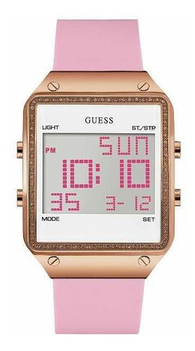 Reloj Digital Guess Para Mujer U0700l2 Color Rosa