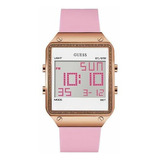 Reloj Digital Guess Para Mujer U0700l2 Color Rosa